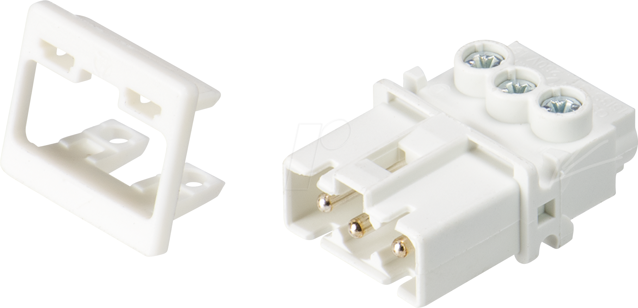 GST 15I3 S UW W - Geräteanschluss (Snap-in) - Stecker, weiß, 3-pol