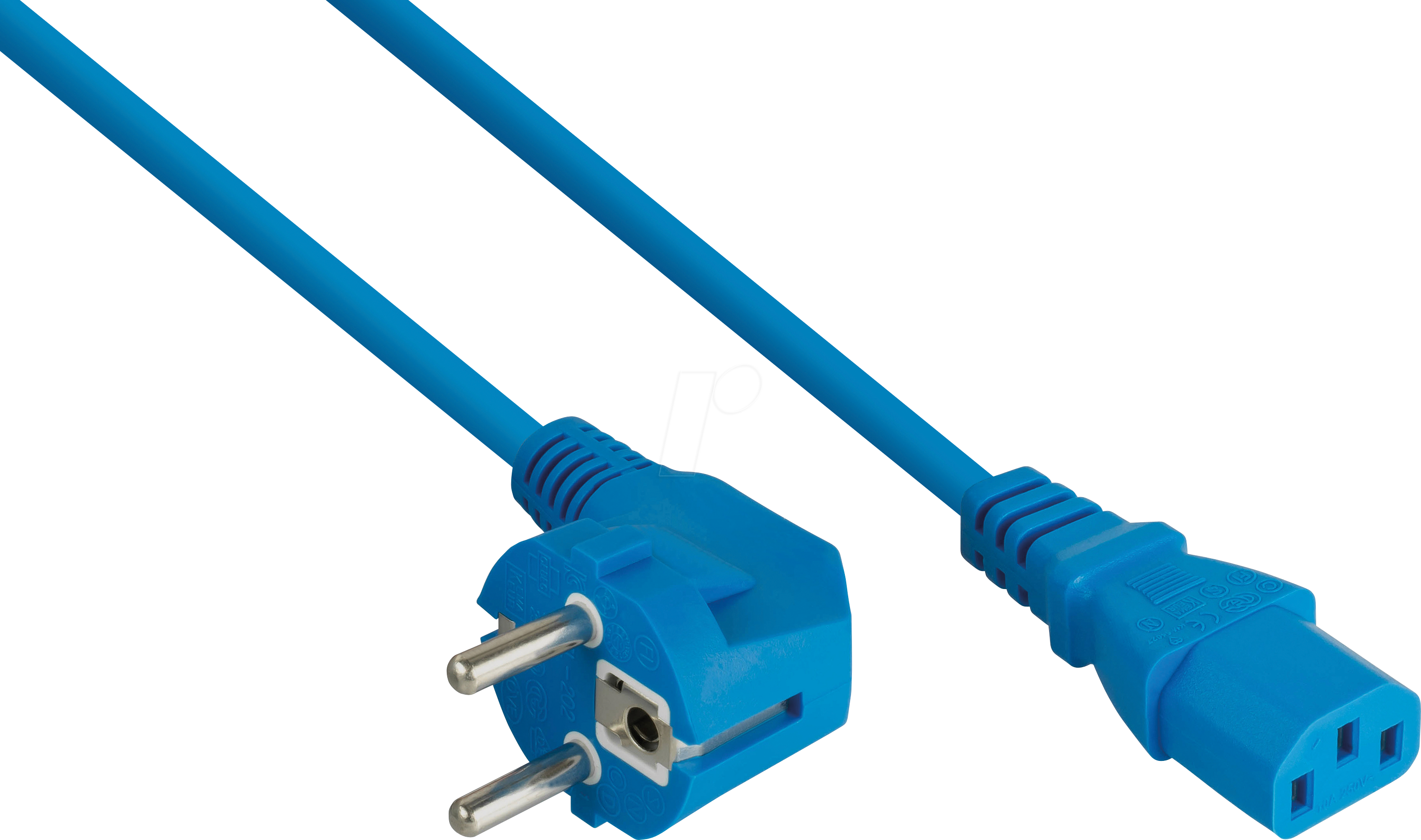 KM SK0130-B050 - Netzkabel Schutzkontakt-Stecker Typ E+F, Buchse C13, 5m