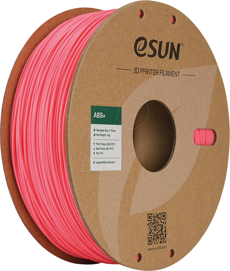 ESUN 72229099 - Filament, ABS+, 1,75 mm, rosa, 1 kg