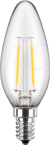 BLULAXA 49056 - LED Filament Lampe C35 E14 2,5W 250 lm WW