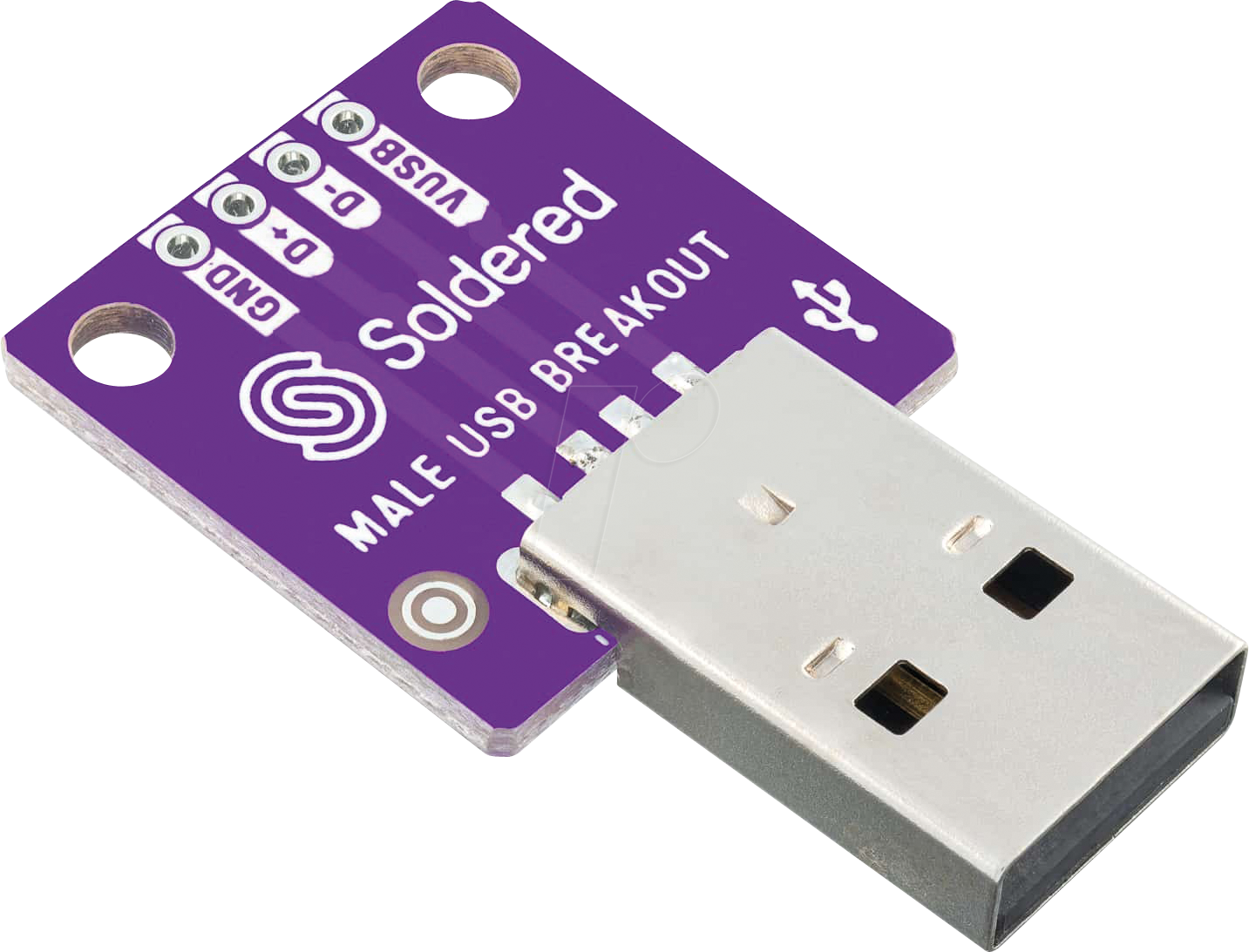 DEBO USB-A M - Entwicklerboards - USB Typ-A Adapterboard, Stecker