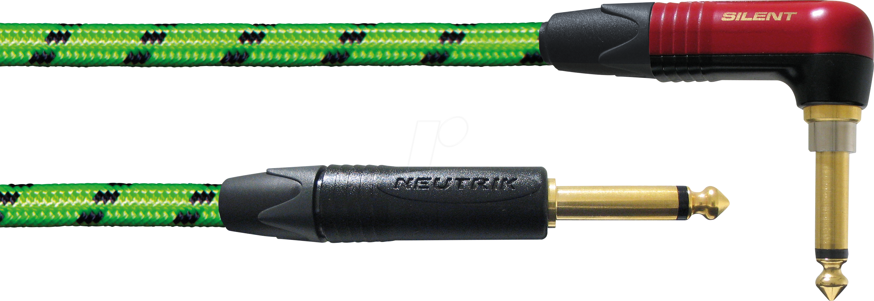 BLACKLIGHT 6PRGS - Instrumentenkabel BLACKLIGHT PR-SILENT, 6 m, grün, 6,3 mm Klinke