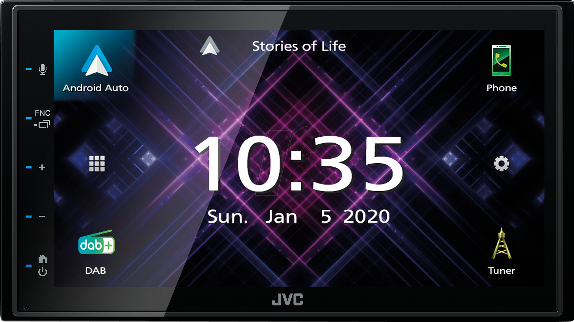 Thumbnail - JVC KW-M565DBT - Autoradio, 2-DIN, CD, DAB+, LCD, AndroidAuto/AppleCarplay, 45 W