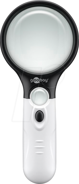 GB 41255 - LED Hand Leselupe, 2x u. 12xVergrößerung
