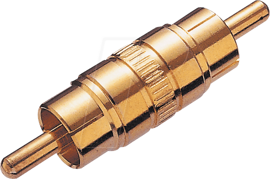 CS-2 - Cinch Stecker auf Cinch Stecker, vergoldet