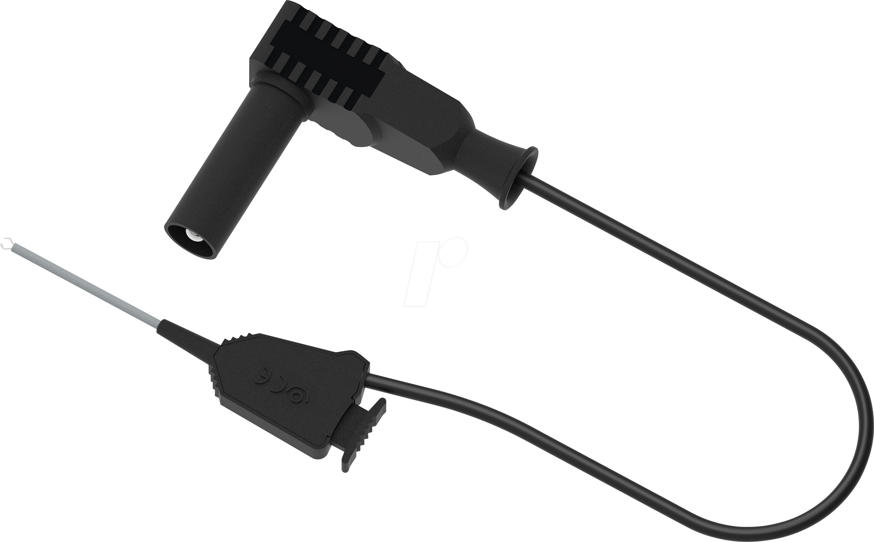 PJP 6606-50SW - Messleitung, 4 mm auf Mini-Klemme, 50 cm, schwarz