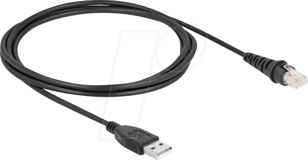 DELOCK 90611 - Barcodescanner, Kabel, USB, gerade, 2,0 m