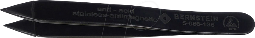 Thumbnail - BERN 5 086 135 - SMD-Pinzette, gerade, breit, isoliert, 90 mm, ESD