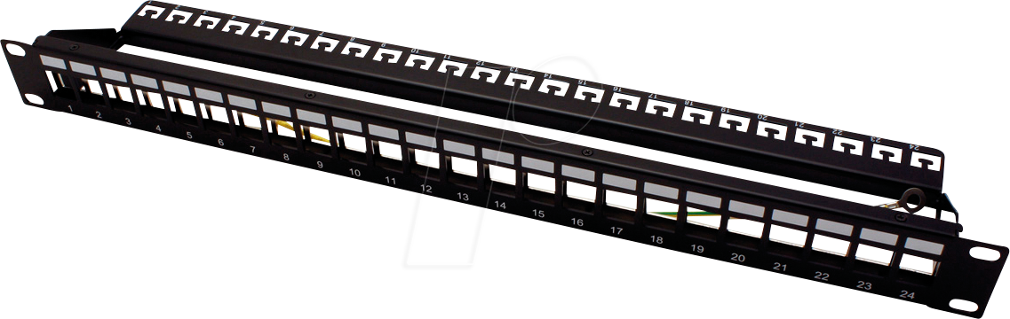 ROLINE 26110360 - 19'' Keystone Patchpanel 24 Port