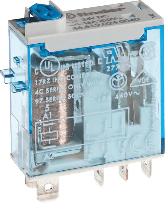 FIN 46.61.9 48V - Industrie-Miniatur-Relais, 1 CO, 16A, 48 V DC