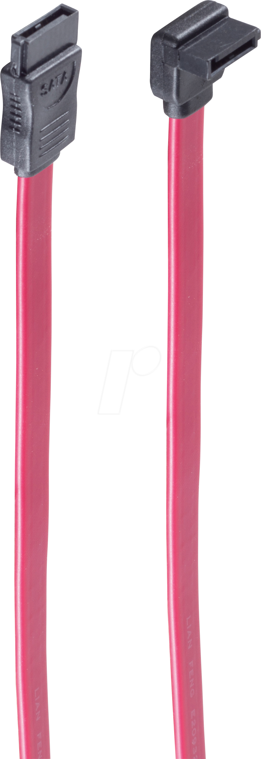 SHVP BS78243-0.5 - Kabel SATA 3 Gb/s Stecker > 90° Stecker, 0,5 m, rot