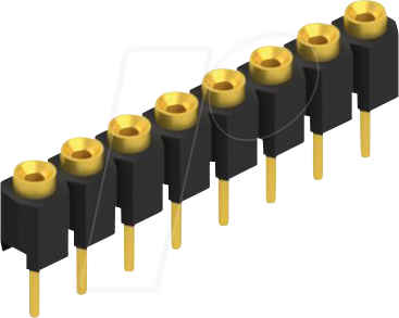 FIS MK 01 8G - Buchsenleiste, 1-reihig, 1 x 8 - 2,54 mm