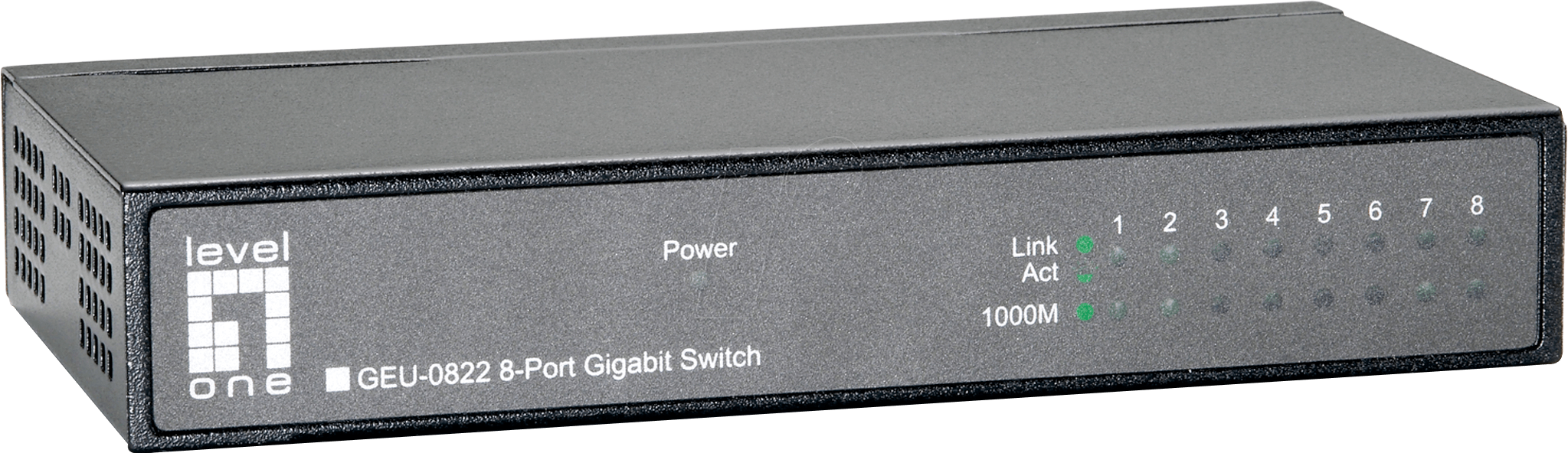Thumbnail - LEVELONE GEU0822 - Switch, 8-Port, Gigabit Ethernet