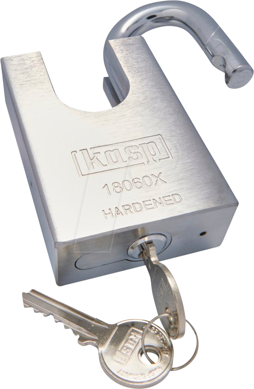 KASP K18060XD - Stahlschloss, 60 mm mit Bügelschutz