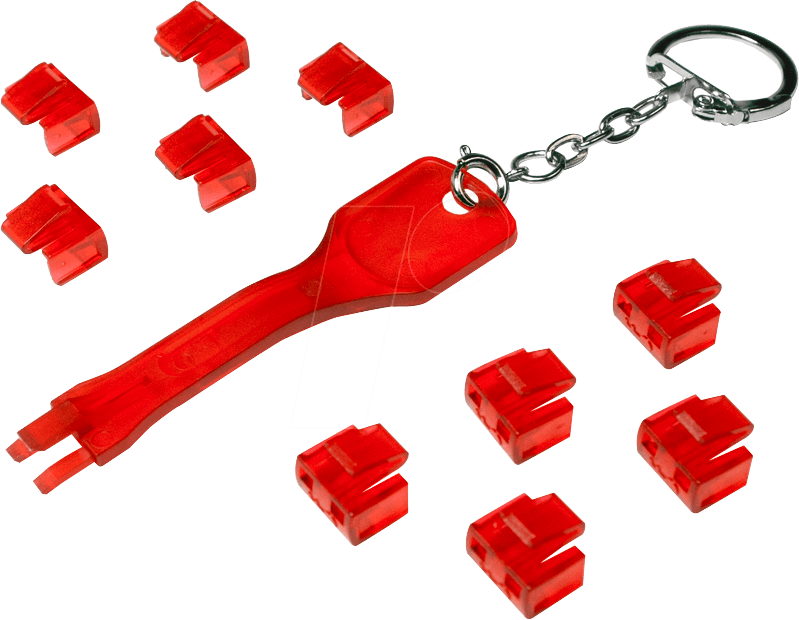 LOGILINK MP0042 - 10x RJ45-Port Schlösser mit Schlüssel