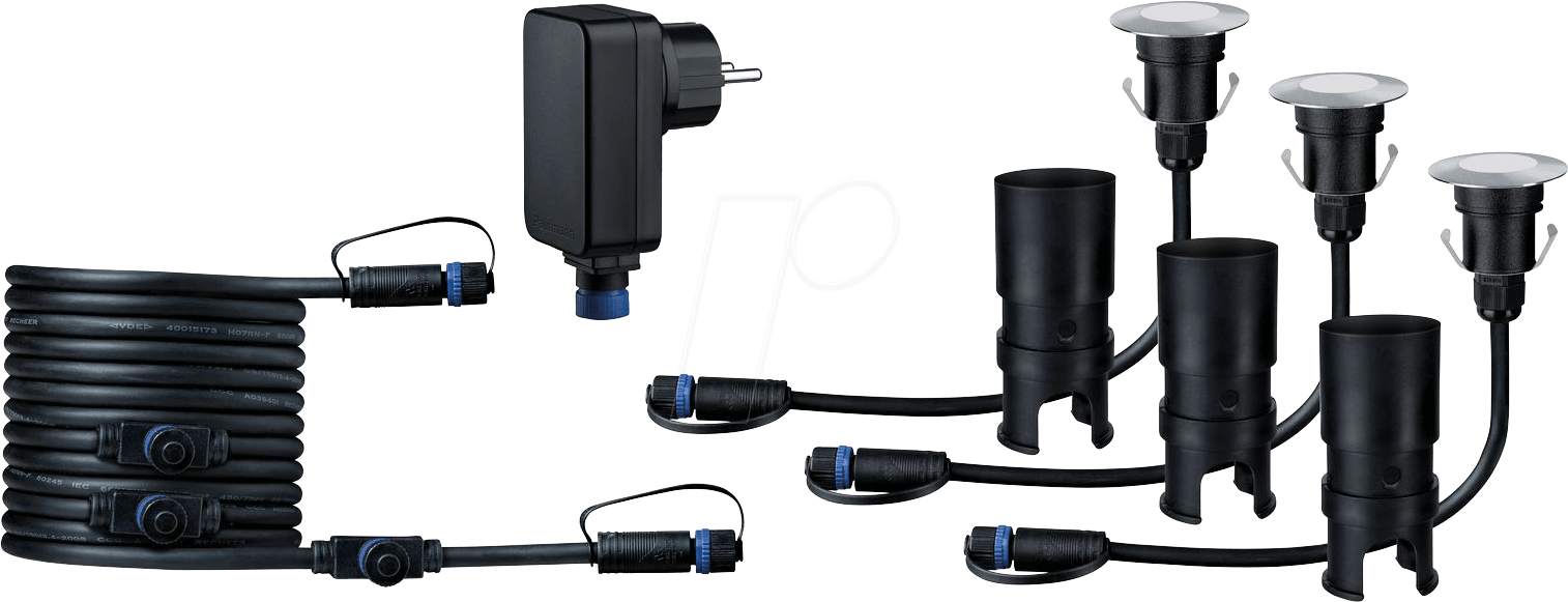 PLM 93697 - Plug&Shine Basisset Floor Mini IP65, 3000K, 3x2,5 W