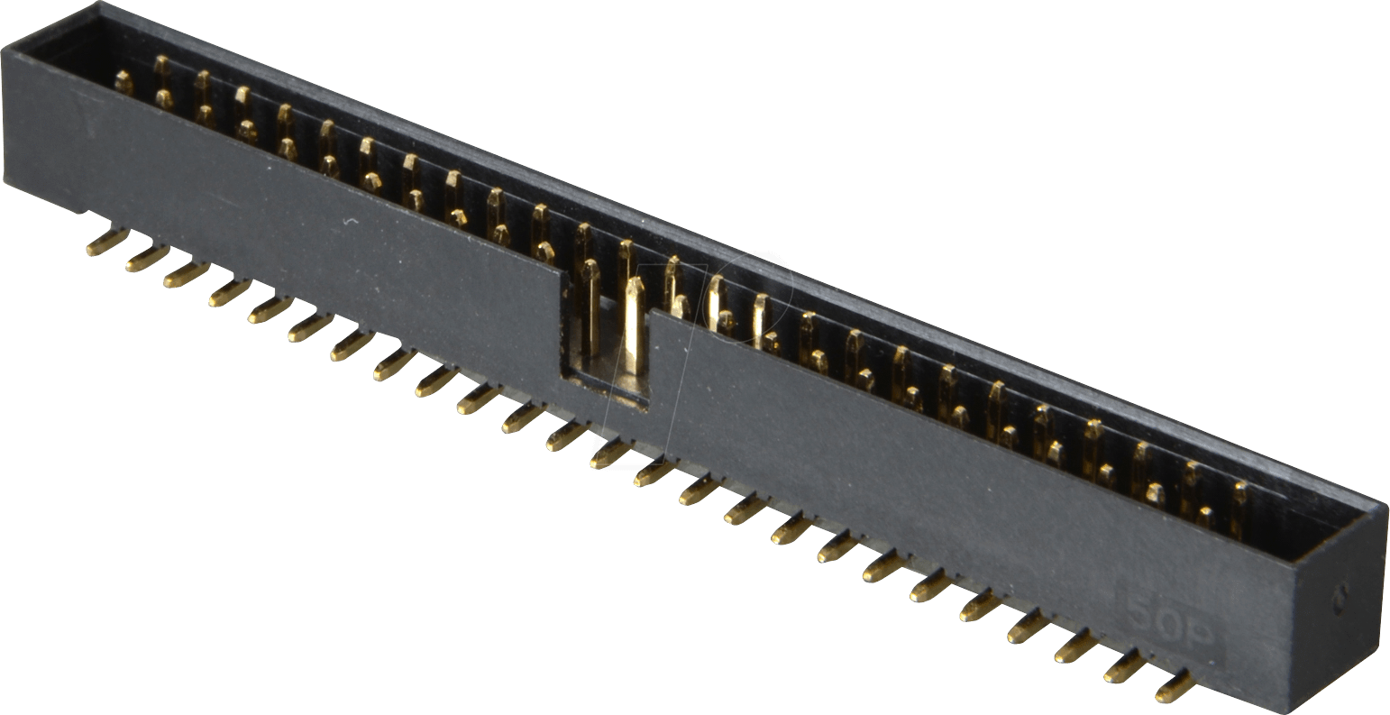 WSL 2X25SMD 2,00 - SMD-Wannenstecker, 50pol., gerade, vergoldet