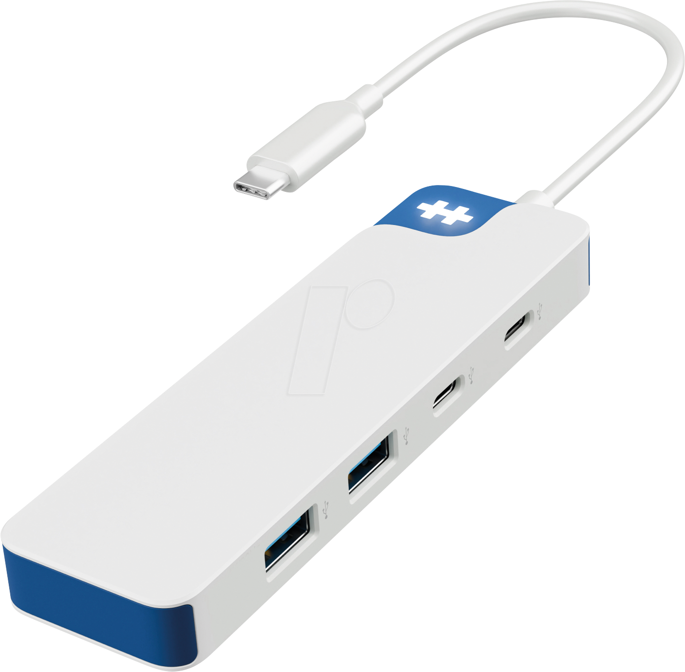HYPER HD5200 BL - USB-C Hub Combo, 4 Port, 2x USB-A, 2x USB-C