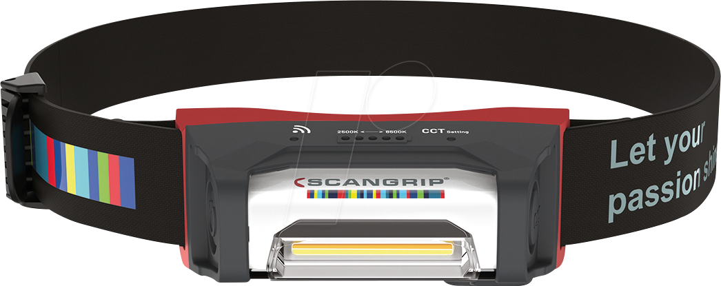 SCANGRIP 03.5663 - LED-Stirnleuchte I-MATCH 4, 250 lm, CRI+, CCT-Funktion, Akku