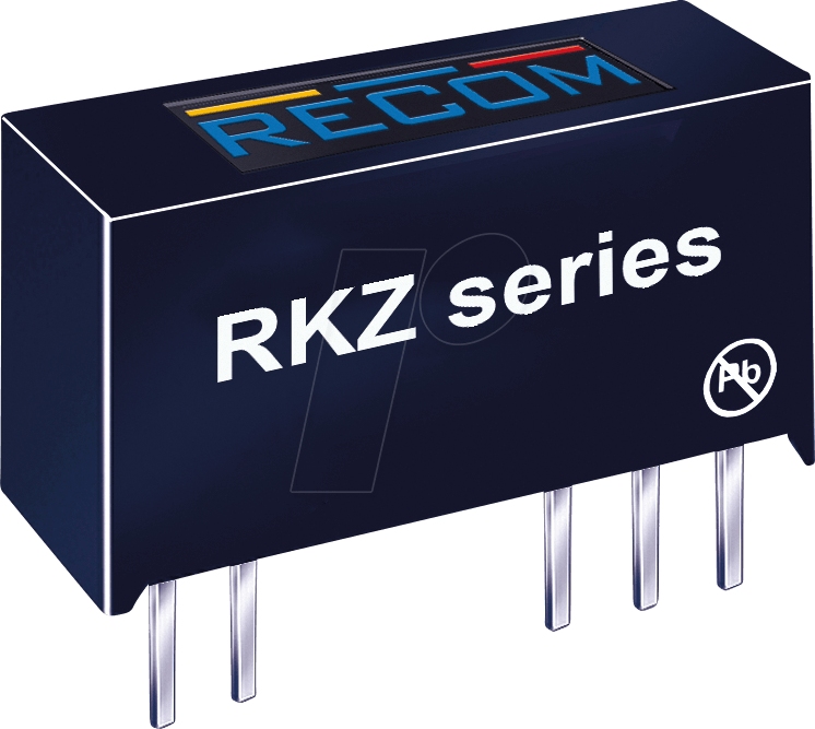 Thumbnail - RKZ-1205S - DC/DC-Wandler RKZ, 12 Vin, Single, 5 Vout, 400 mA, SIP-7