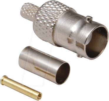 BKL 0401059-D - BNC-Kupplung, Crimpausf., RG 174-U