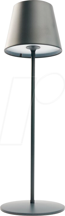 LEDMAXX 107961 - 3,6 W Akku LED Tischlampe IP54 grau RGB, Dimmbar