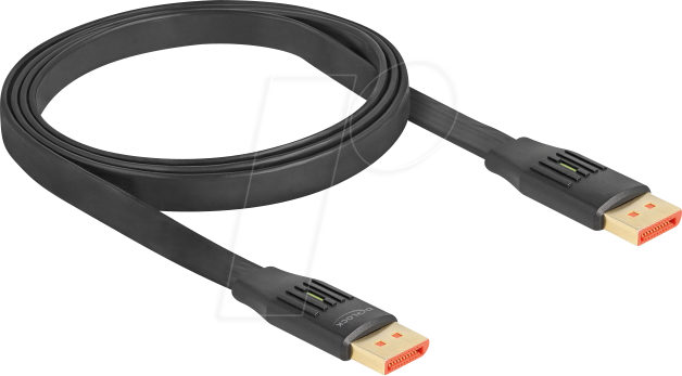 DELOCK 81005 - DisplayPort 1.4 Flachbandkabel, 8K 60 Hz, 1 m