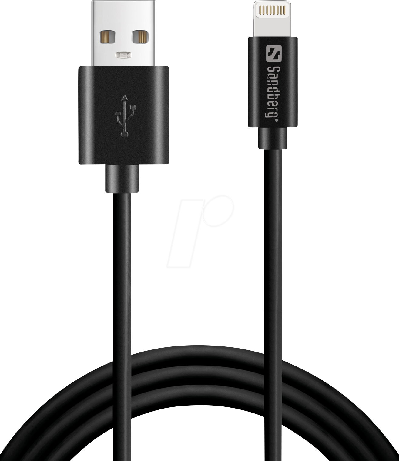 SANDBERG 441-39 - Sync- & Ladekabel, USB-A > Lightning, 1,0 m, schwarz