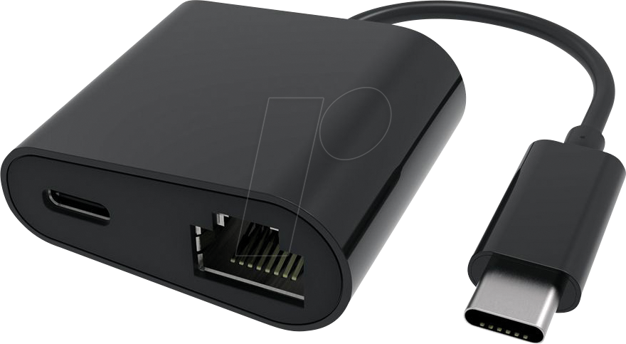 VALUE 12991118 - Netzwerkkarte, USB-C, Gigabit Ethernet, 1x RJ45, PD 100 W