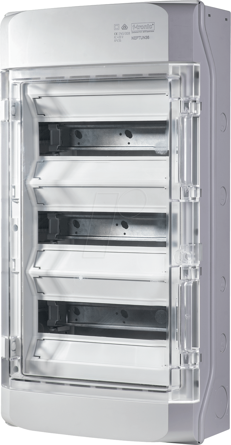 Thumbnail - NEPTUN 36 - Feuchtraum-Verteiler Neptun, 3-reihig, Aufputz PS