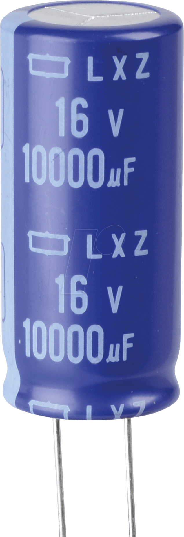 RAD LXZ 16/10K - Elko radial, 10.000 µF, 16 V, 105°, Low ESR, 18 x 40 mm, RM 7,5