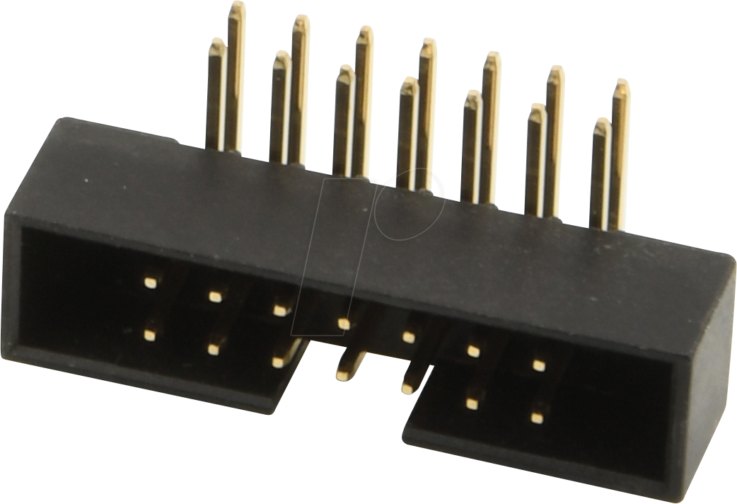 W+P 635-44-2 - Wannenstiftleiste RM 2,00mm, gewinkelt, 44-polig