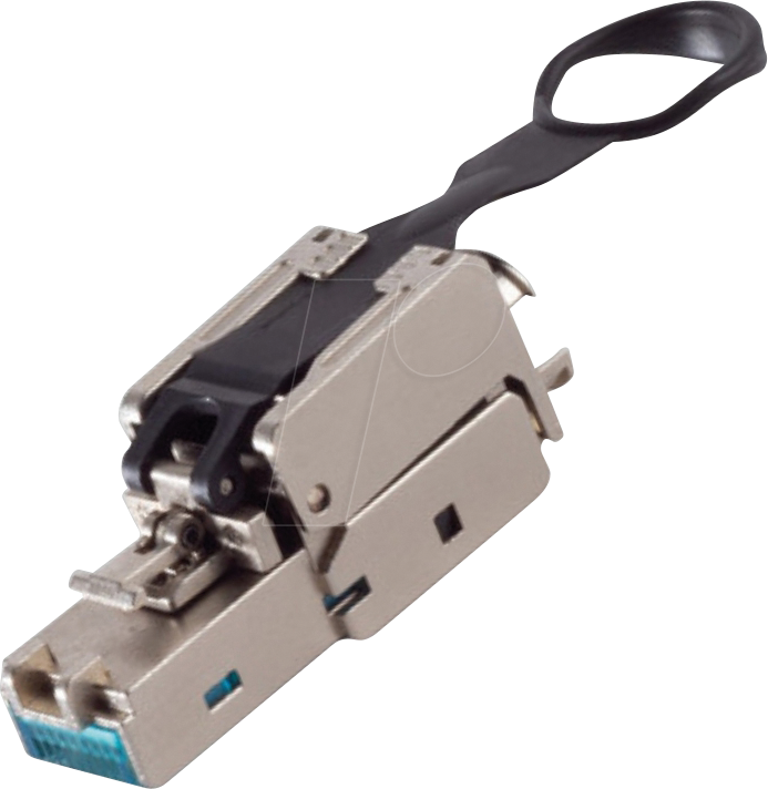 BKL 10121203 - RJ45 Stecker geschirmt, EASY PULL, werkzeuglos, STP, Cat.6a