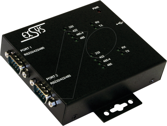 EXSYS EX-1333VIS - USB 2.0 Konverter, USB auf 2x RS-422/485, Opt. Iso.