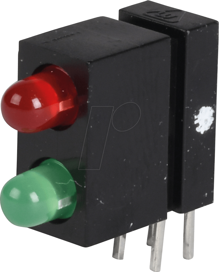 MEN 18018233 - LED-Baustein, grün/rot, 3 mm, 3 mcd, 60°