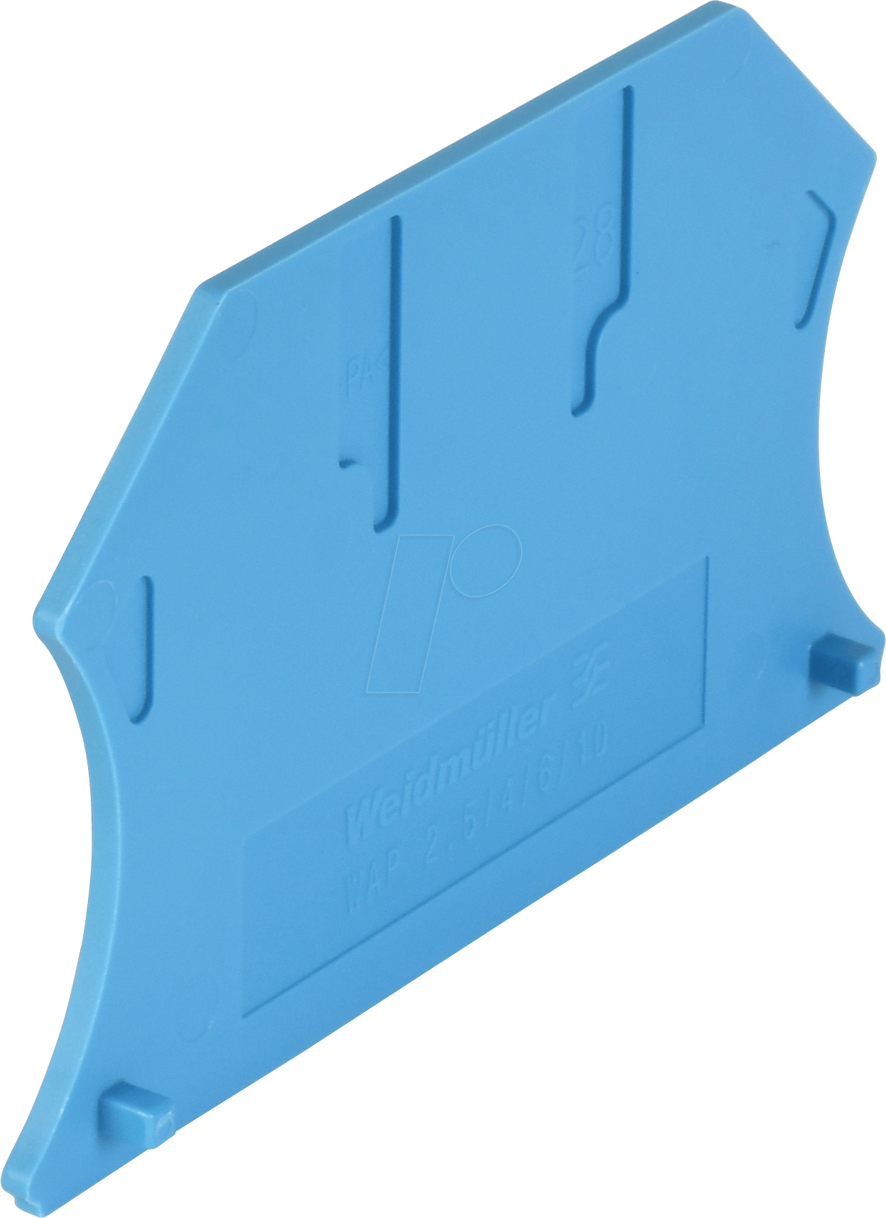 WAP 2.5 10 BL - Abschlussplatte Klippon® Connect, W-Serie blau