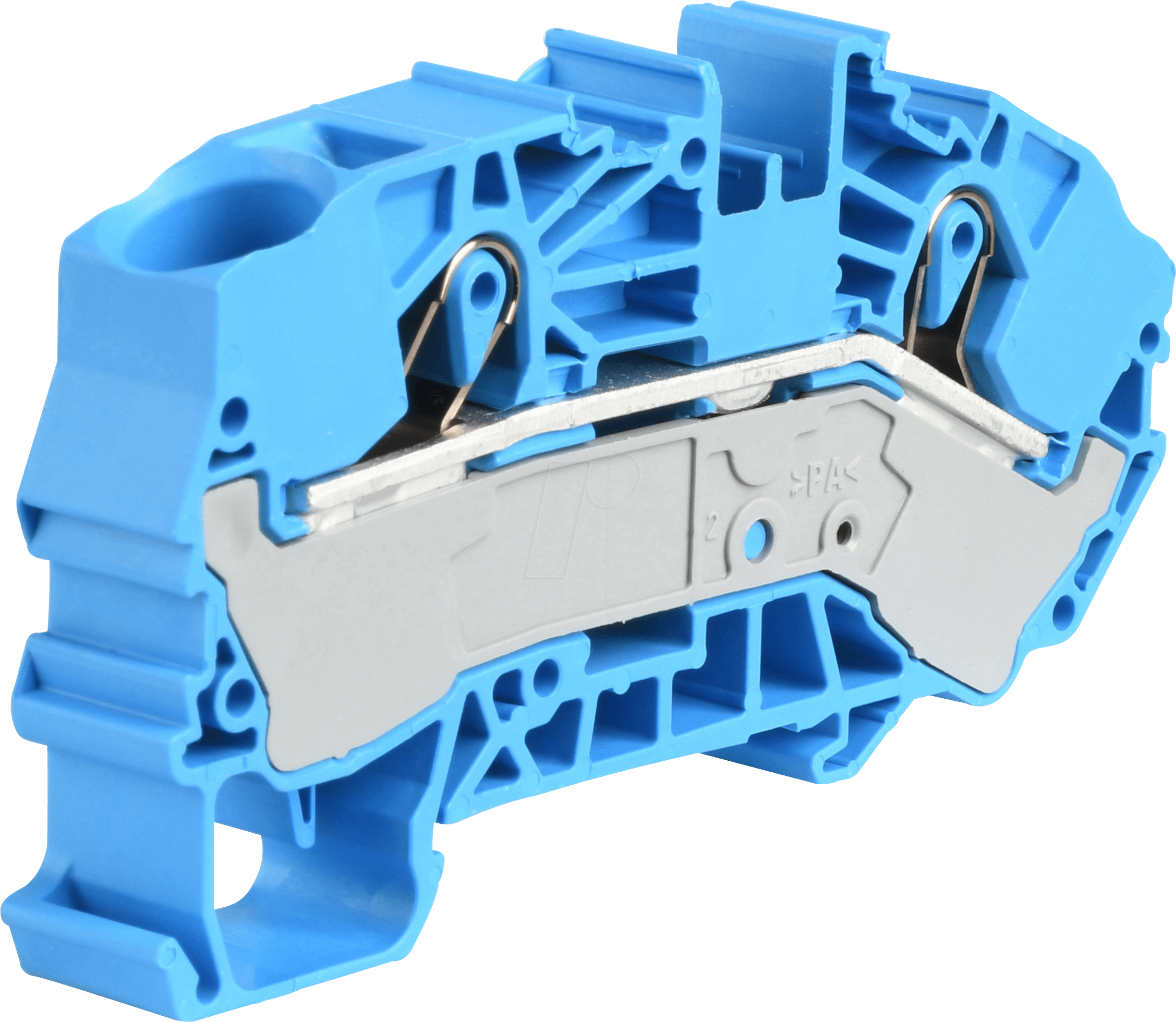 WAGO 2016-7604 - Verteilereinspeiseklemme, 2-Leiter, 2-pol, Ø 0,5 - 16 mm