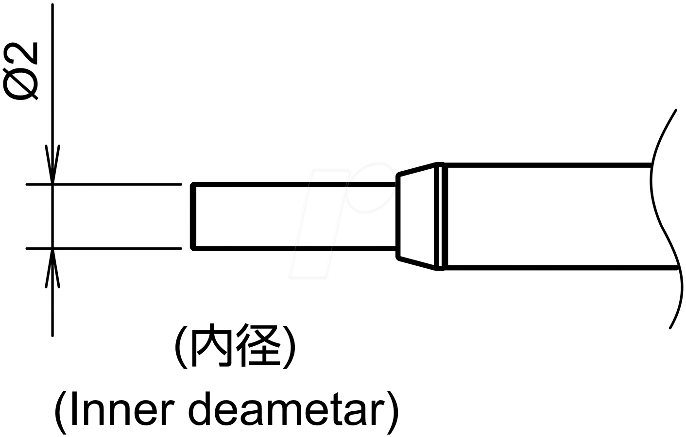 HAK NA01-C20 - Heißluftdüse NA01-C10, Ø 2 mm