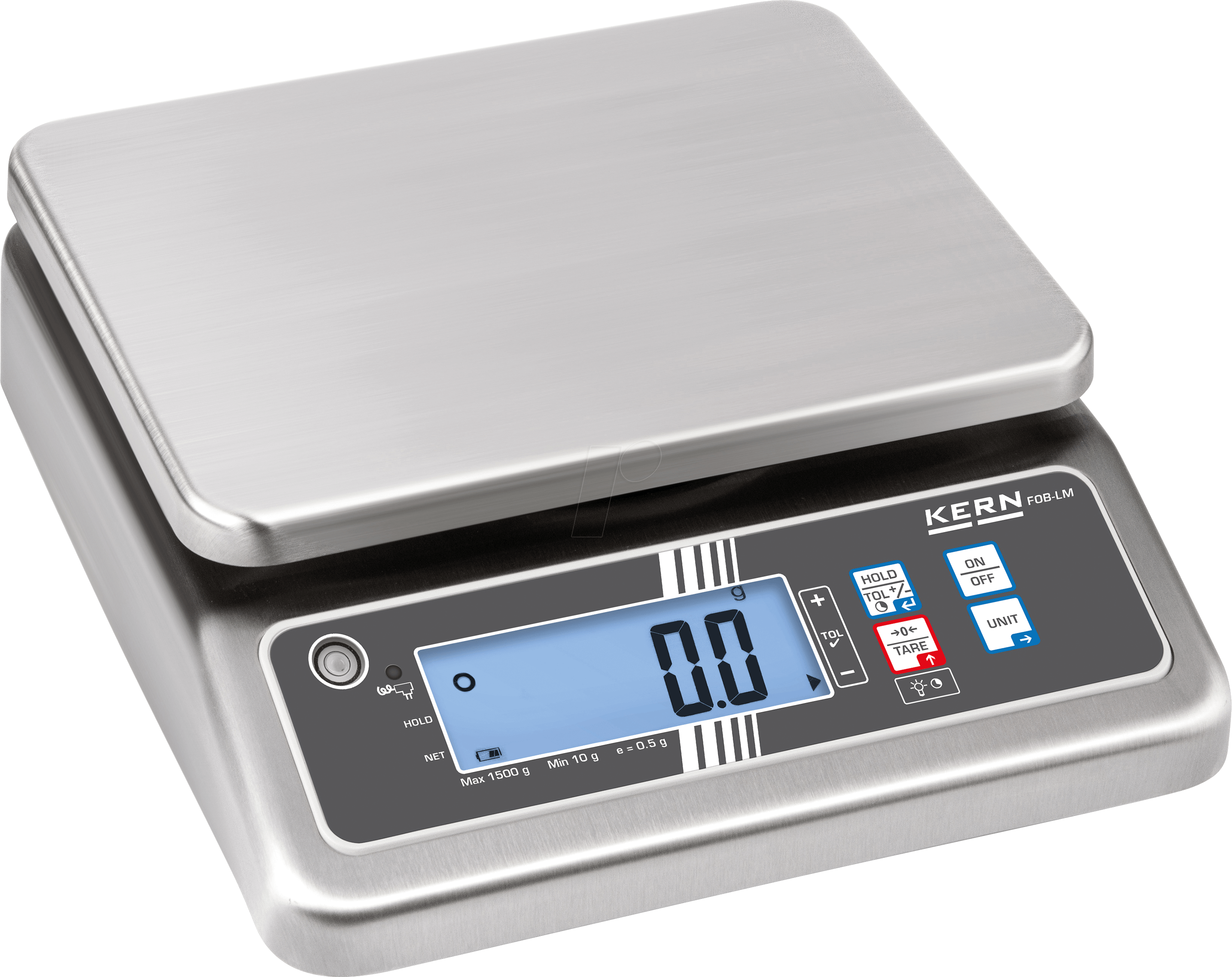 FOB 1K-4LM - Tischwaage, digital, bis 1,5 kg, 0,5 g