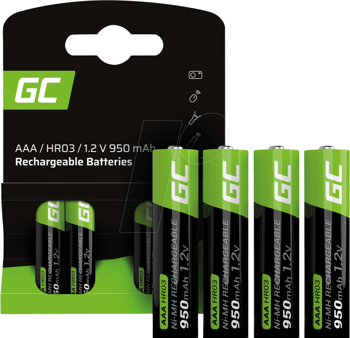 GC GR03 - NiMh Akku, AAA (Micro), 950 mAh, 4er-Pack