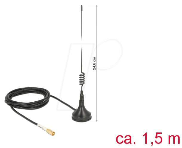 DELOCK 89612 - Antenne WLAN 802.11 b/g/n, SMB Stecker
