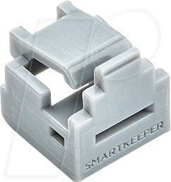 SK MNL04P1GY - Port Schloss, RJ11, 10 Stück, grau