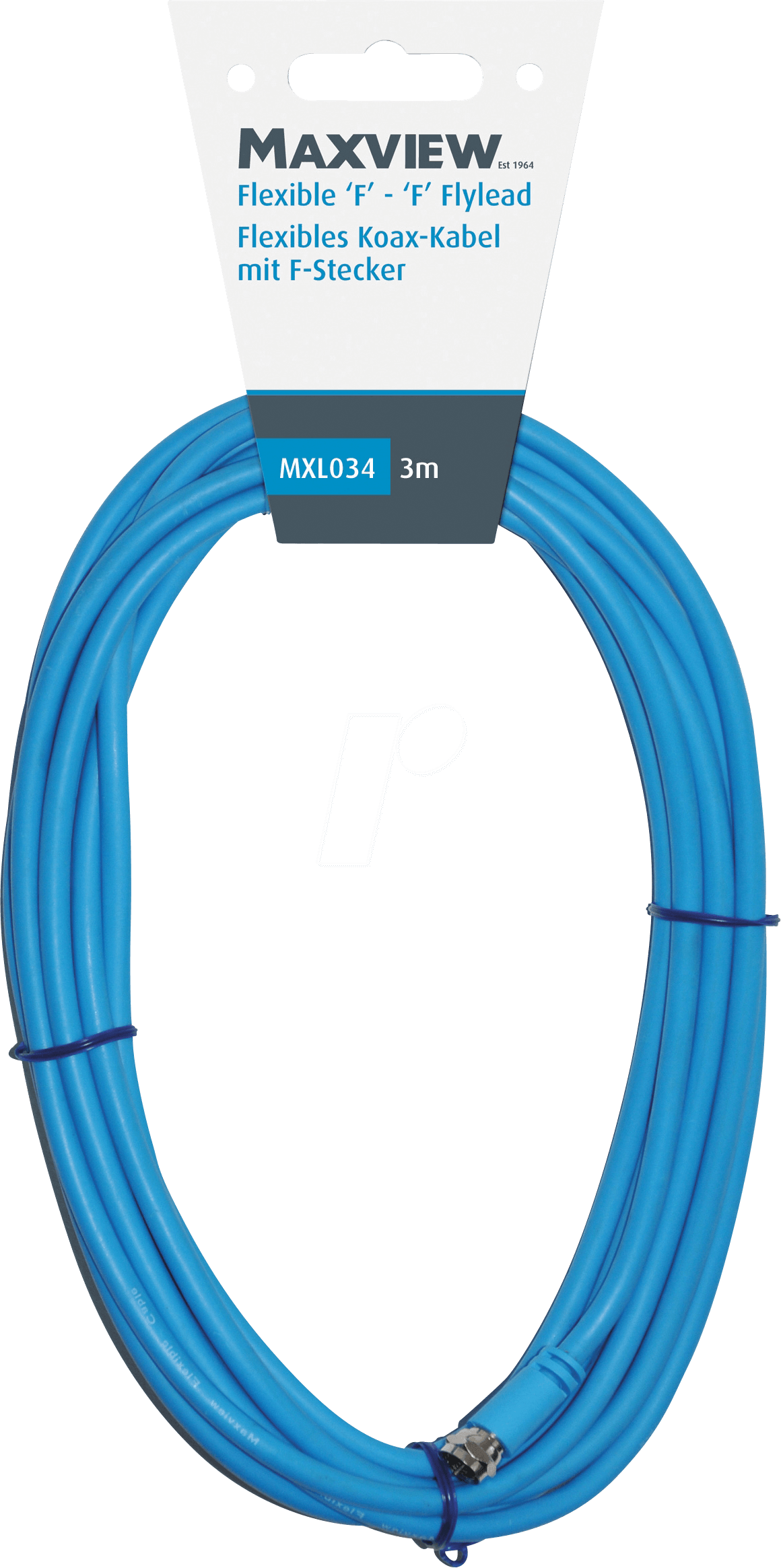 MAXVIEW 4016 - Flexibles Koax-Kabel, F-Anschluss, 3,0 m