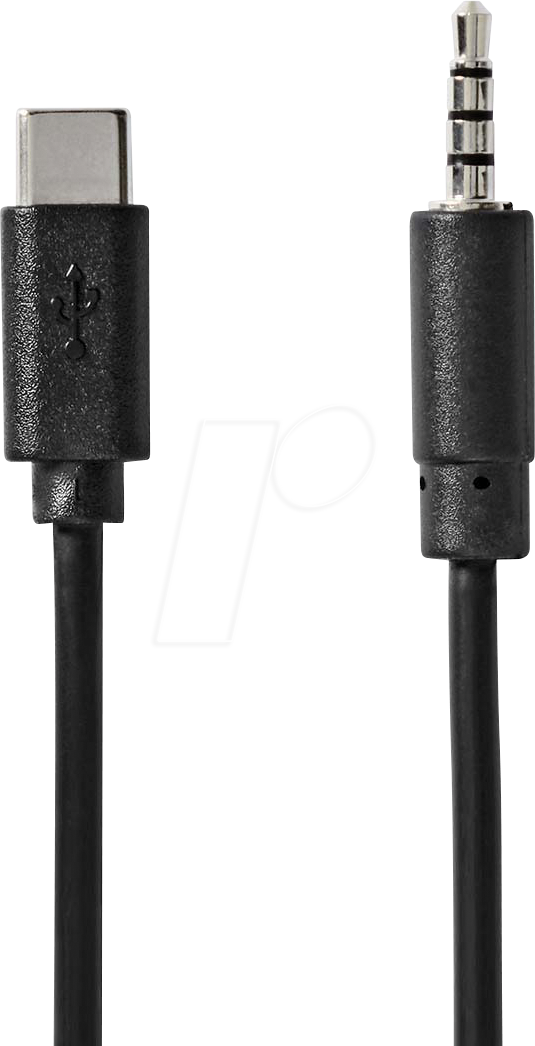 N CCGB65950BK10 - USB 2.0 Konverter, C Stecker auf Klinkenstecker, 1,0 m