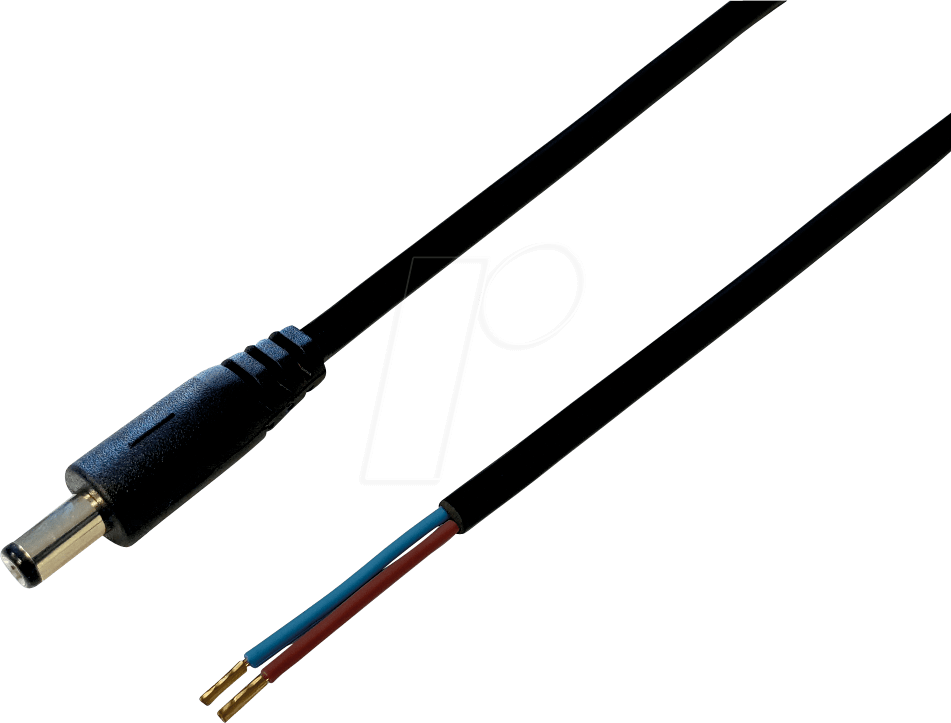 BKL 075181 - DC-Kabel Stecker 2,5/5,5mm sw 5,0m
