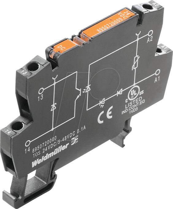 TOS 230-48 0,5A - Halbleiterrelais 1 NO, 5 - 48 V DC / 230 V AC, 0,5 A