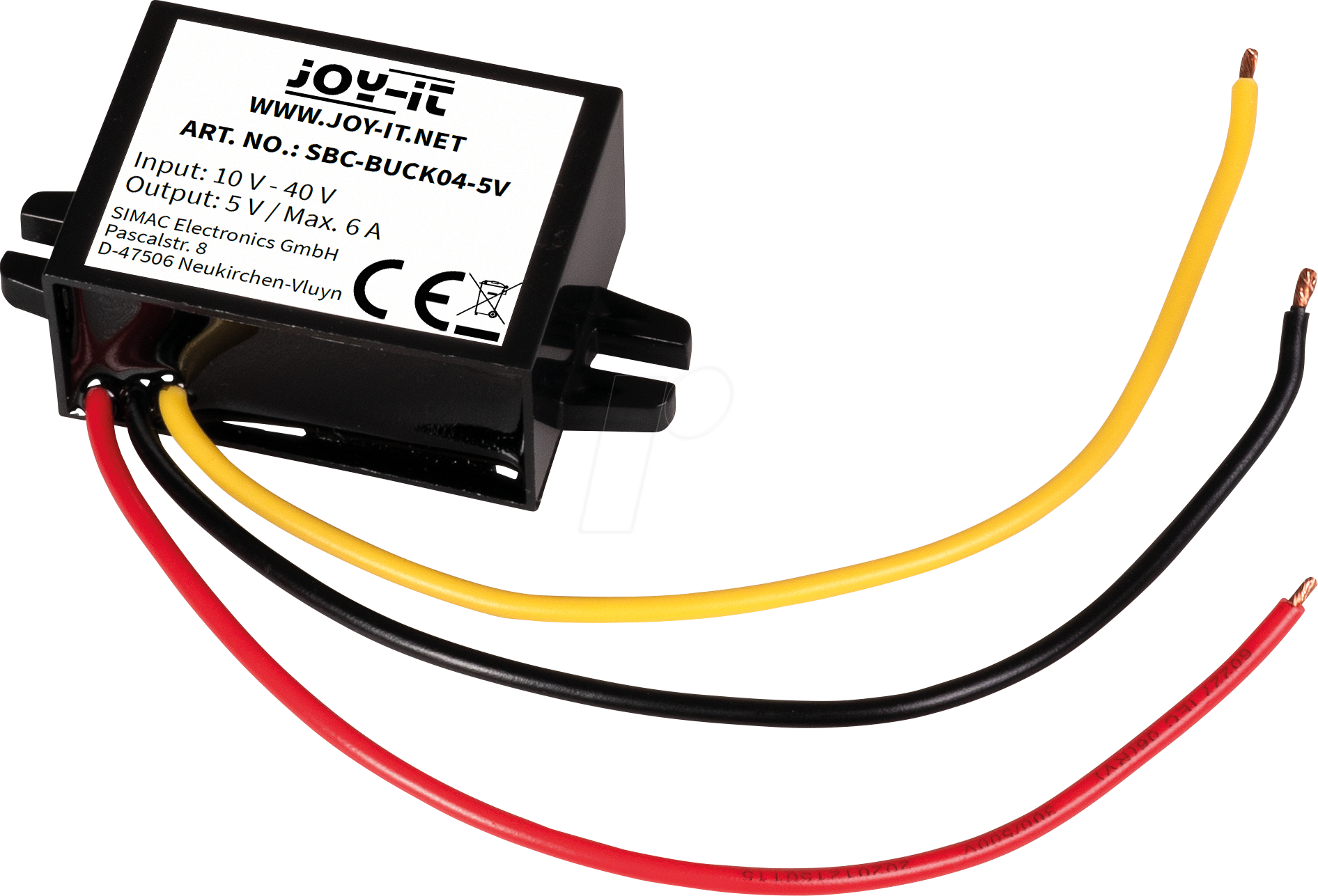 JOY-IT SBC BUCK4 - DC-DC Step Down Wandler, 10 - 40 V, IP64