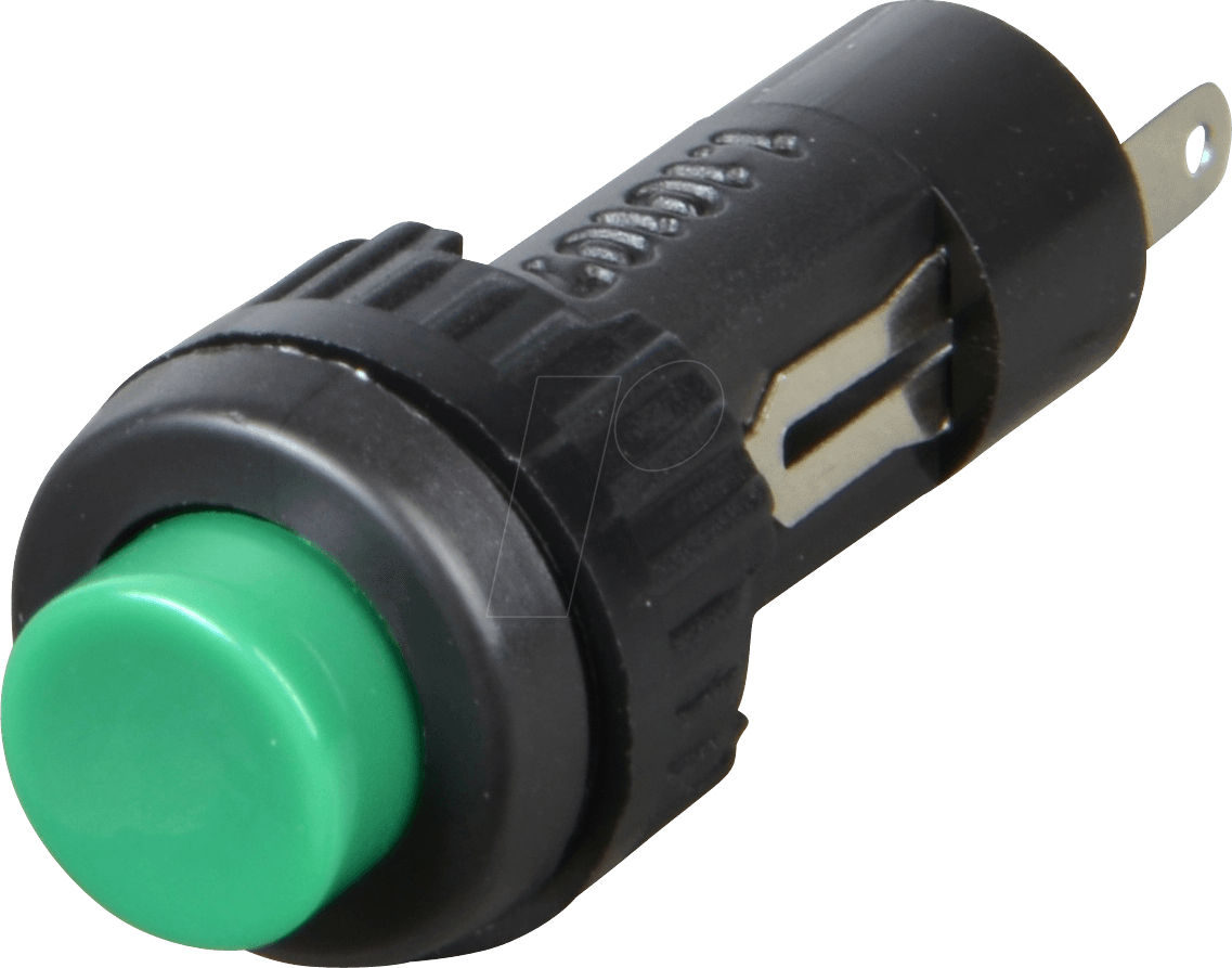 RAFI 107.507 - Drucktaster 0,1A-24VAC 1x (Ein) Ø11/9,1mm gn