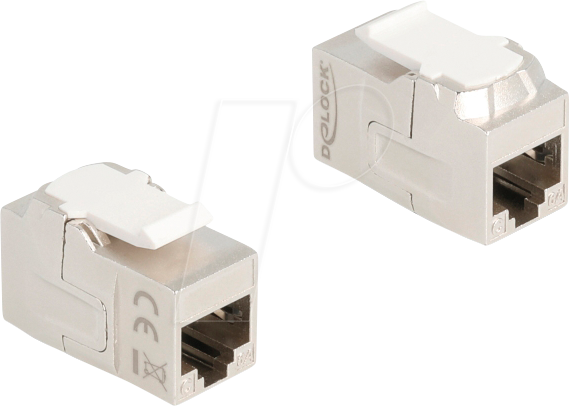 DELOCK 90718 - Keystone Modul Kupplung RJ45 Buchse zu RJ45 Buchse Cat.6A