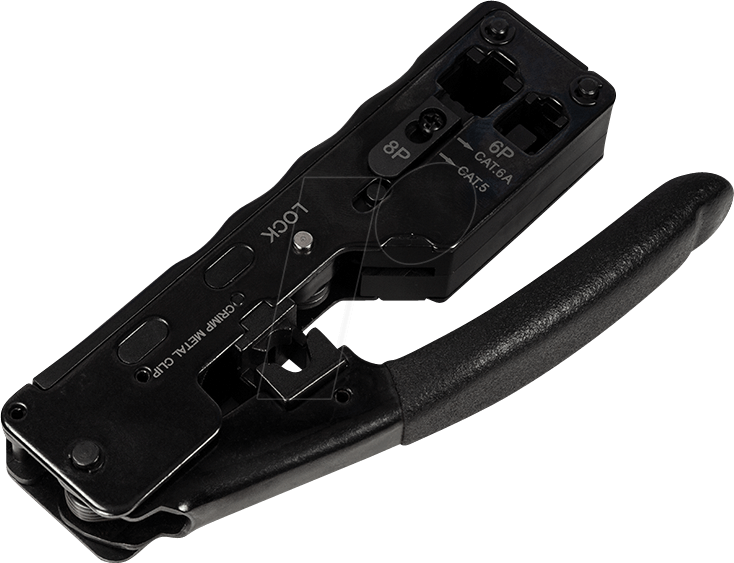 LOGILINK WZ0025 - Crimpzange für Cat.5e/Cat.6/Cat.6a/Cat.7/RJ11/RJ12
